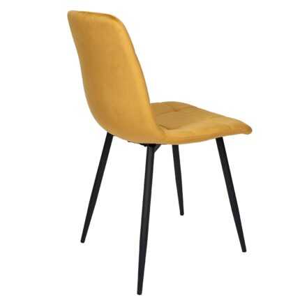 Chaise "Mateo" 88cm Moutarde