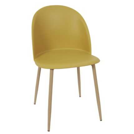 Chaises Scandinave "Bergen" 81cm Moutarde
