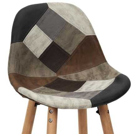 Tabourets De Bar "Patchwork" 93cm Marron