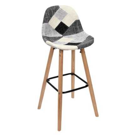 Tabourets De Bar "Patchwork" 93cm Gris