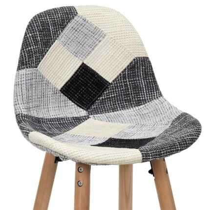 Tabourets De Bar "Patchwork" 93cm Gris