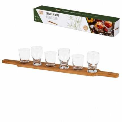 Service Apéritif Sur Plateau "Tapas" 50cm Naturel