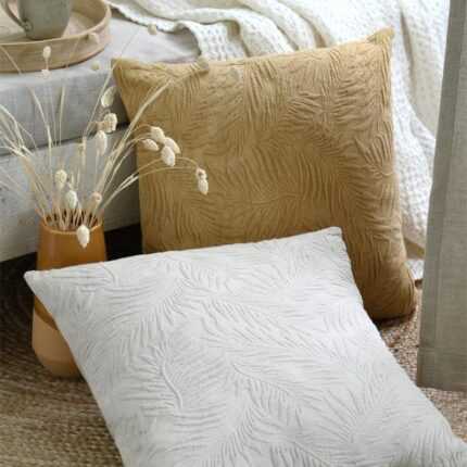 Coussin Déco « Damaris» 45X45cm Moutarde
