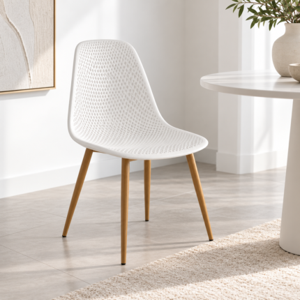 Chaise Scandinave Ajourée "Bee" 85cm Banc
