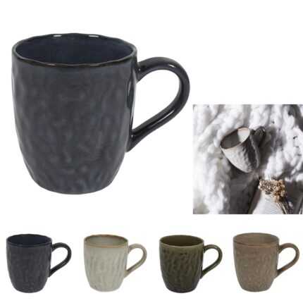 Mug Design En Gres "Relief" 33 cl