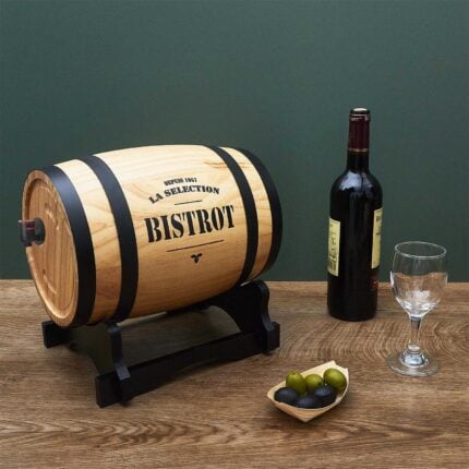 Distributeur De Vin"Tonneau" 5L Naturel