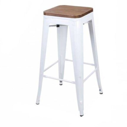 Tabouret De Bar "Liv" 78 cm Blanc