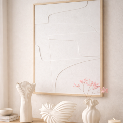 Décoration Murale "Durban" 45X60cm Blanc