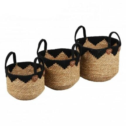 Lot De 3 Paniers "Cotojonc" 35 cm Naturel