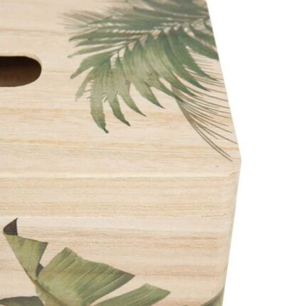 Boîte à Mouchoirs En Bois "Palm" 26cm Naturel
