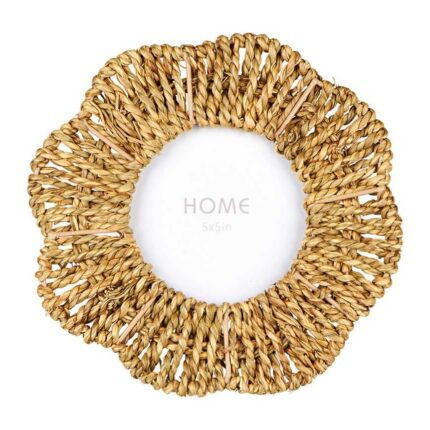 Cadre Photo en Jacinthe "Fleur" 21cm Naturel
