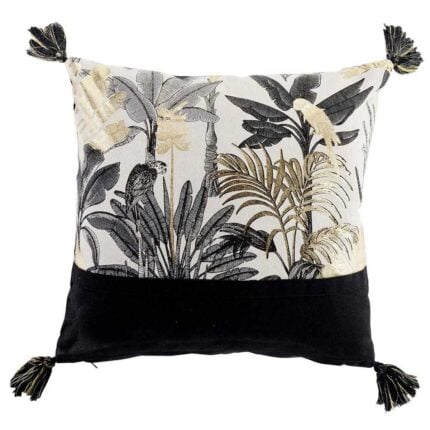 Coussin Déco "Karaba" 40x40cm Noir