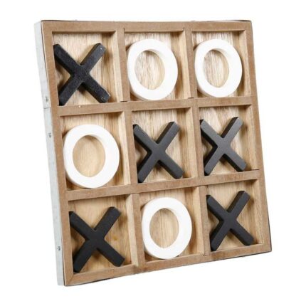 Jeu Déco " Morpion" 25cm Naturel