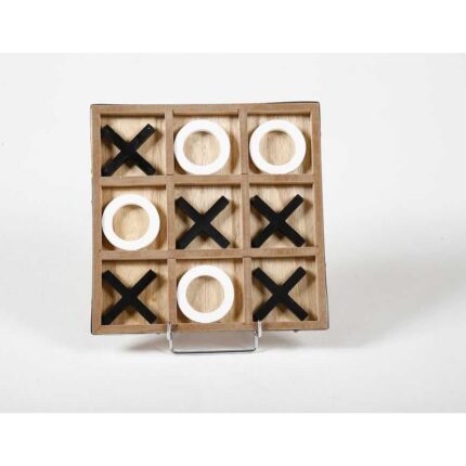 Jeu Déco " Morpion" 25cm Naturel