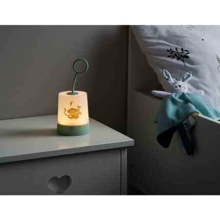 Veilleuse Enfant "Singe" 21cm Blanc