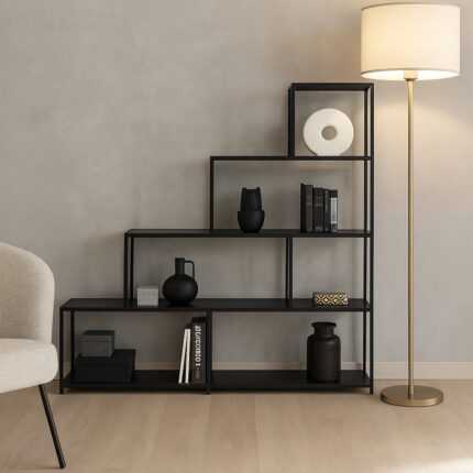 Étagère Escalier En Metal "Mady" 160 cm Noir