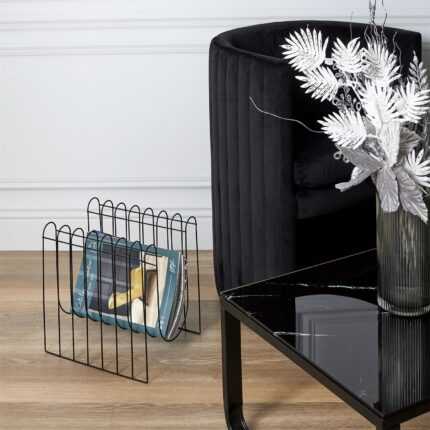 Range Magazines Design "Filaire" 33cm Noir