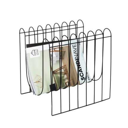 Range Magazines Design "Filaire" 33cm Noir