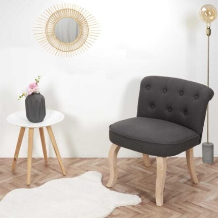 Fauteuil Design "Eleonor" 68cm Gris