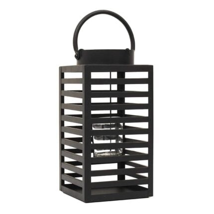 Lanterne Design en Métal "Black Forest" 24cm Noir