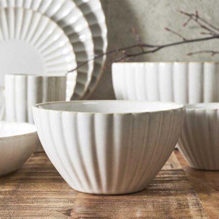 Bols en Grès "Vlora" 15cm Beige