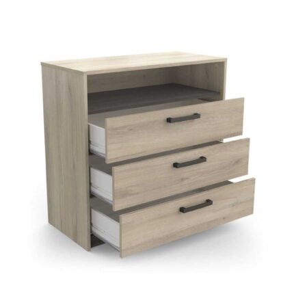 Commode 3 tiroirs "Watson" 85cm Naturel