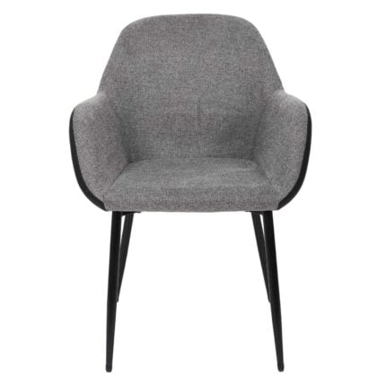 Fauteuils Design "Memphis" 85cm Gris & Noir