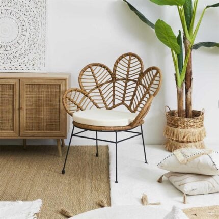 Fauteuil Design "Honolulu" 91cm Naturel