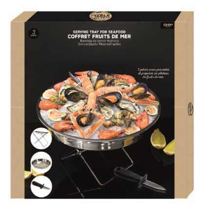 Plateau "Fruit de Mer" 34cm Argent