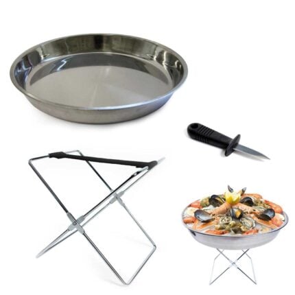 Plateau "Fruit de Mer" 34cm Argent