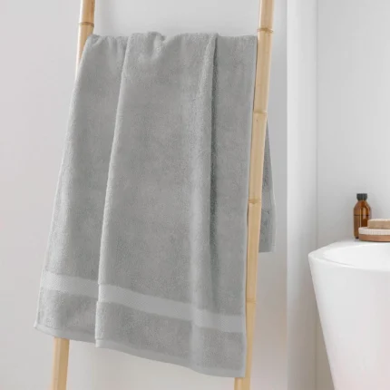 Drap de Bain "Elégance" 70x130cm Gris Perle