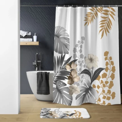 Rideau de Douche "Kelly" 180x200cm Blanc