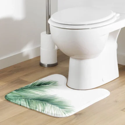Tapis Contour WC "Havane" 45x45cm Blanc