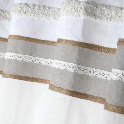 Voilage coton "Adelaïde" 140x260 cm Blanc