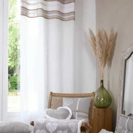 Plaid doux "Adelaïde" 130x160cm Beige