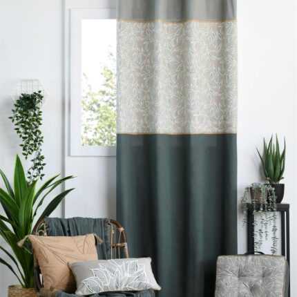 Rideau coton "Manissa" 140x260 cm Vert