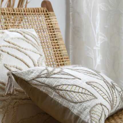 Coussin Déco « Hemera » 30x50cm Ecru
