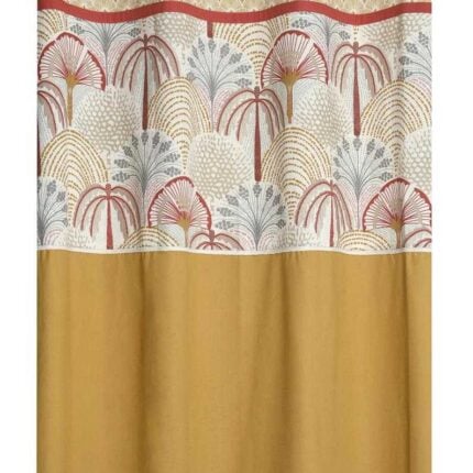 Rideau coton "Aswan" 140x260cm Jaune curry