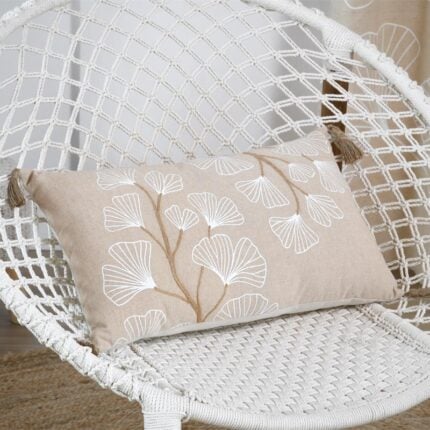 Coussin déco « Nova » 35x60cm Naturel