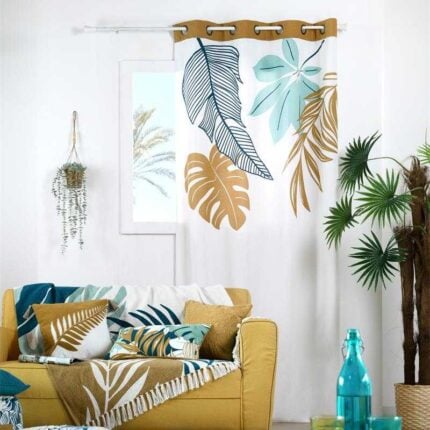 Rideau coton "Aloha" 140x260 cm Naturel