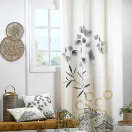 Coussin coton «Yuki» 30x50cm Ecru