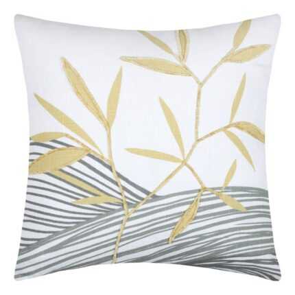 Coussin coton «Yuki» 40x40cm Ecru