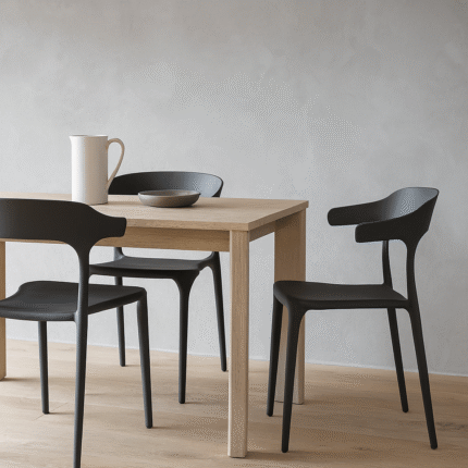 Chaise Design "Jamy" 77cm Noir