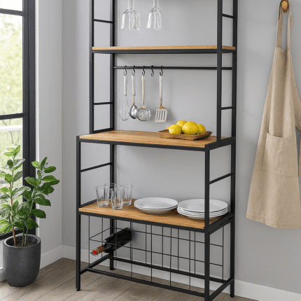 Étagère de cuisine En Métal "Colorado" 180 Cm Noir