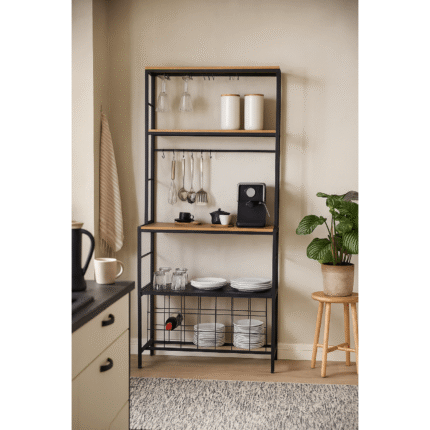 Étagère de cuisine En Métal "Colorado" 180 Cm Noir