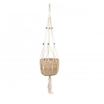 Cache Pot Suspendu "Algua" 125cm Naturel