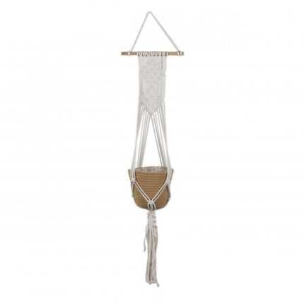 Cache Pot Suspendu "Macramé" 105cm Naturel