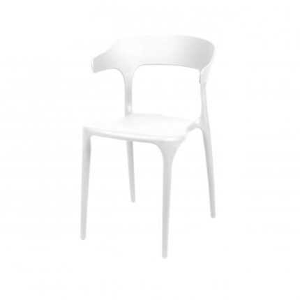 Chaise Design "Jamy" 77cm Blanc