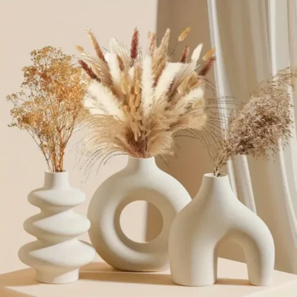 Lot de 3 Vases "Dreams" 18cm Beige