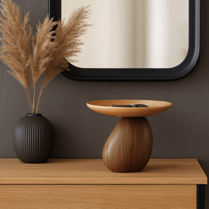 Vide-poche décoratif en résine "Rustic" 20cm Marron